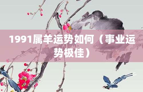1991属羊今年运势如何(事业运势极佳)