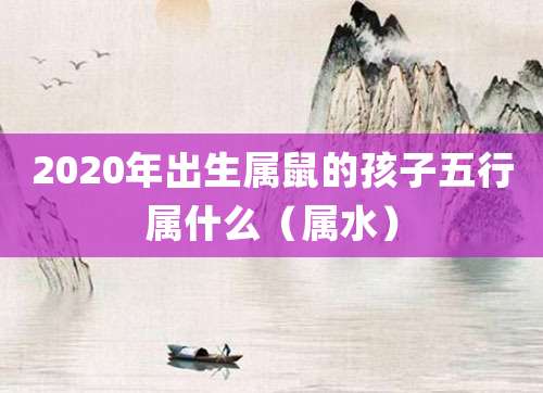 2020年出生属鼠的孩子五行属什么(属水)